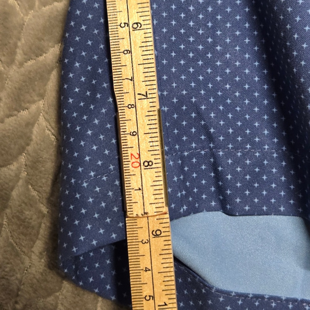 Peter Millar Crown Crafted Mens 36 Blue Stealth Star Performance‎ Golf Shorts - Picture 6 of 9